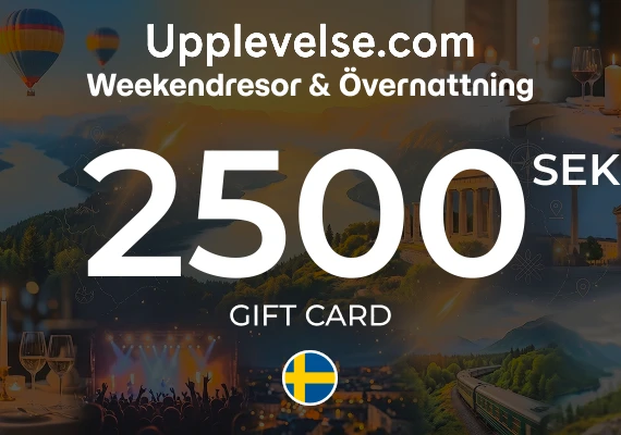 Weekendresor & Övernattning - Upplevelse.com Gift Card 2500 SEK
