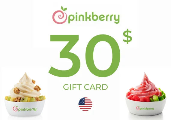 Pinkberry Gift Card 30 USD