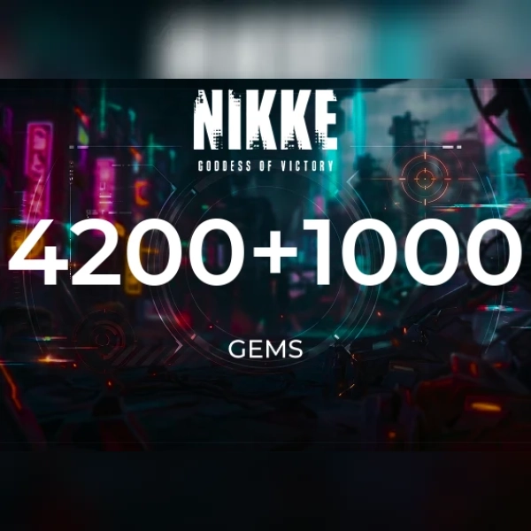 Goddess of Victory: Nikke - 4200 + 1000 Gems Direct Top-Up - GLOBAL