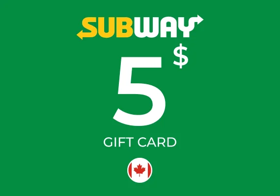 Subway Gift Card 5 CAD