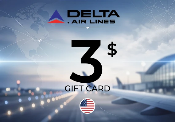 Delta Airlines Gift Card 3 USD