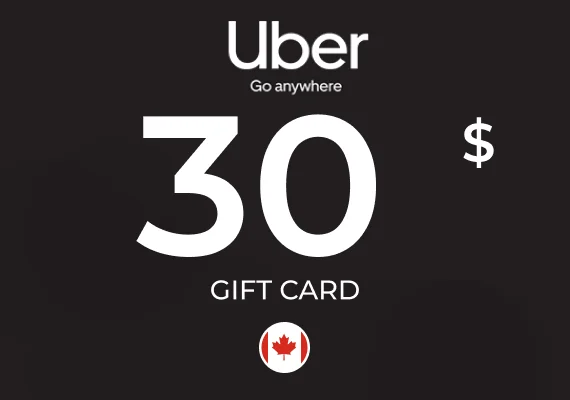 Uber Rides Gift Card 30 CAD