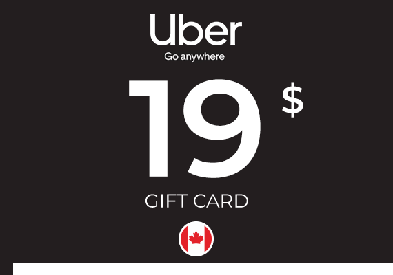 Uber Gift Card 19 CAD Uber Gift Card 19 CAD
