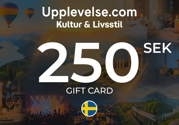 Kultur & Livsstil - Upplevelse.com Gift Card 250 SEK