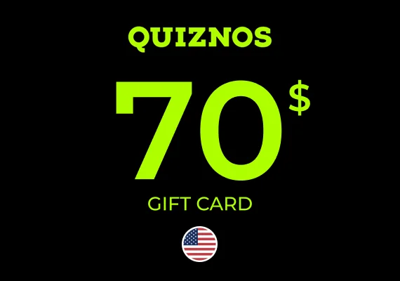 Quiznos Gift Card 75 USD