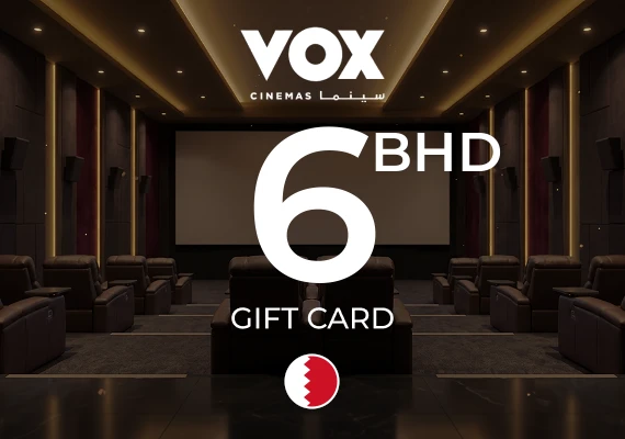 VOX Cinemas Gift Card 6 BHD