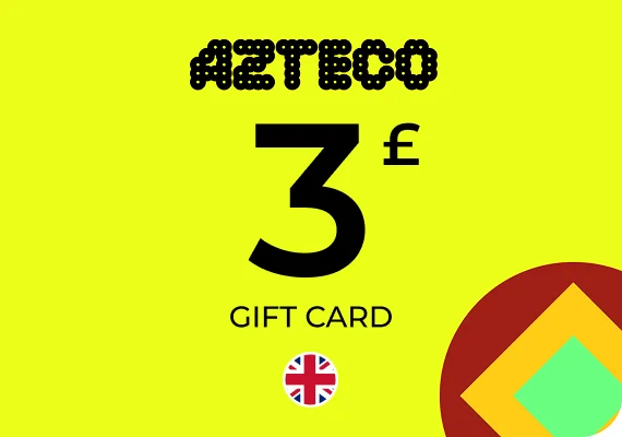 Azteco Bitcoin Voucher - Lightning Gift Card 3 GBP