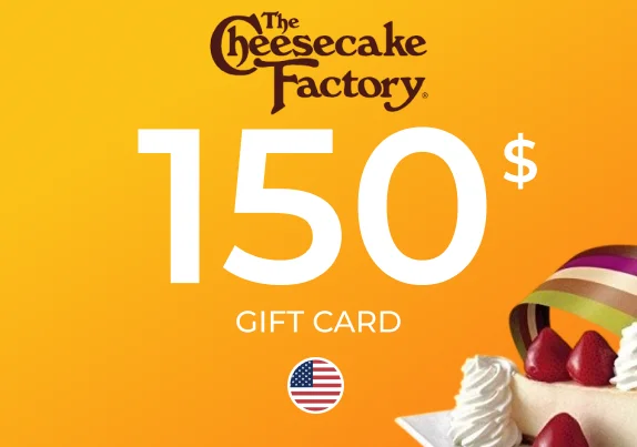 The Cheesecake Factory Gift Card 150 USD