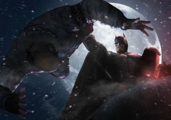 Batman: Arkham Origins - A Precursor to the Arkham Series The Batman logo with the words "Arkham Origins" beneath it, set against a dark, icy background.