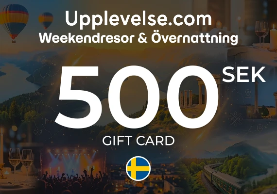 Weekendresor & Övernattning - Upplevelse.com Gift Card 500 SEK