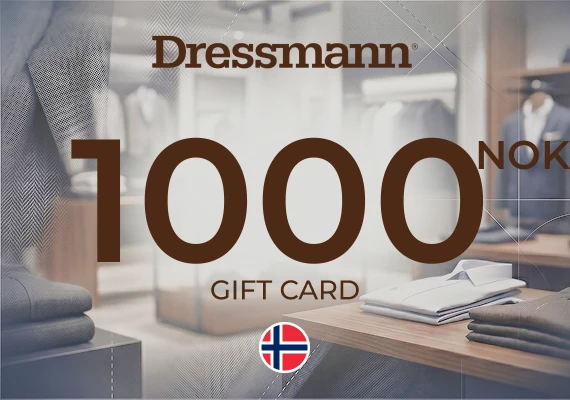 Dressmann Gift Card 1000 NOK