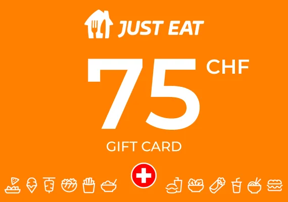 Just Eat Gift Card 75 CHF Key - SWITZERLAND