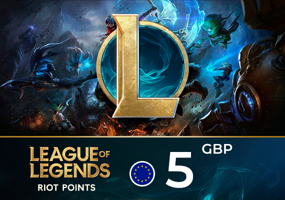 League of Legends Riot Points 5 GBP League of Legends Riot Points 5 GBP