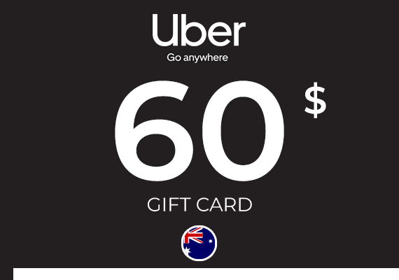 Uber Gift Card 60 AUD Uber Gift Card 60 AUD