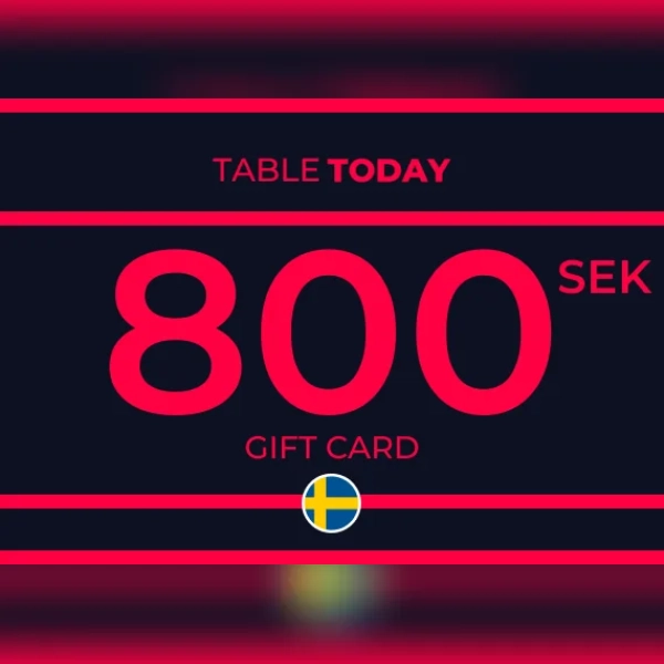 TableToday Gift Card 800 SEK Key - SWEDEN