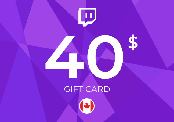 Twitch Gift Card 40 CAD Twitch Gift Card 40 CAD