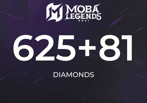 Moba Legends - 625 Diamonds + 81 Bonus