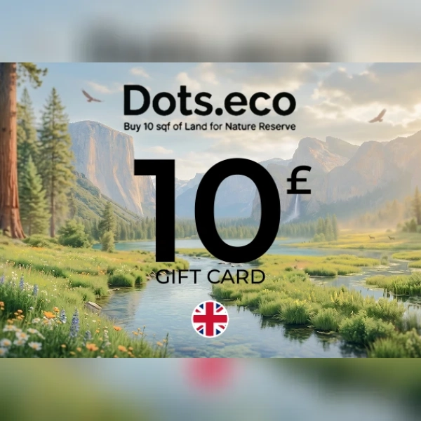 Dots.eco - Buy 10 sqf of Land for Nature Reserve Gift Card 10 GBP Key - UNITED KINGDOM