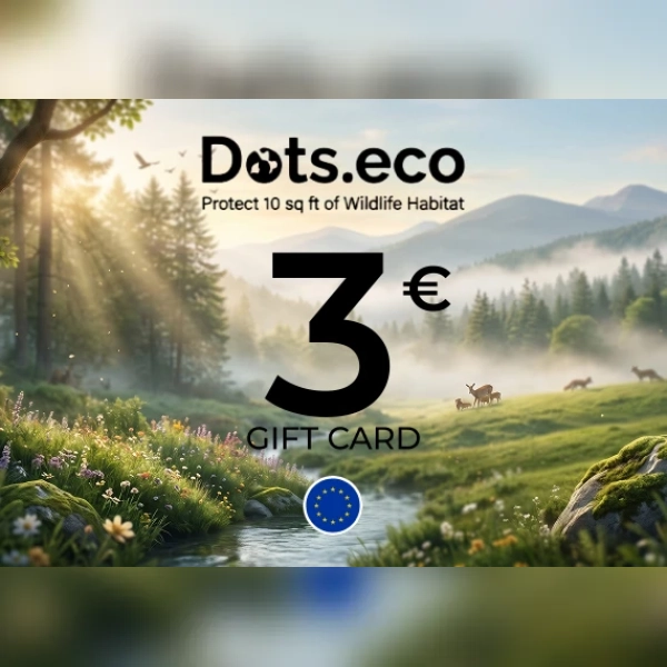 Dots.eco - Protect 10 sqf of wildlife habitat Gift Card 3 EUR Key - EU