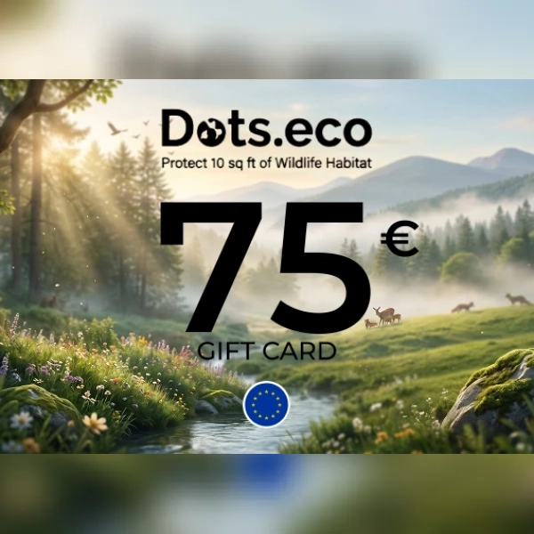 Dots.eco - Protect 10 sqf of wildlife habitat Gift Card 75 EUR Key - EU