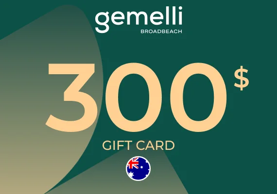 Gemelli Broadbeach Gift Card 300 AUD