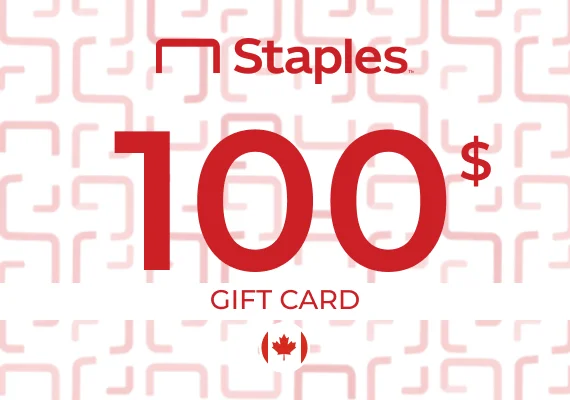 Staples Gift Card 100 CAD