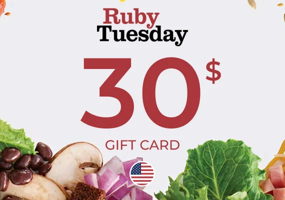Ruby Tuesday Gift Card 30 USD Key - UNITED STATES