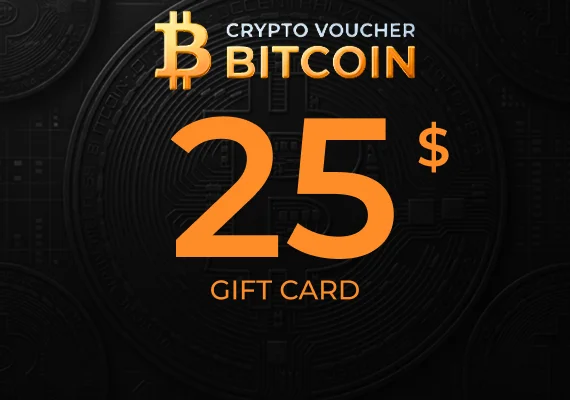Crypto Voucher Bitcoin Gift Card 25 USD