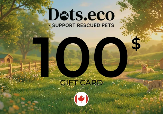 Dots.eco - Support Rescued Pets Gift Card 100 CAD