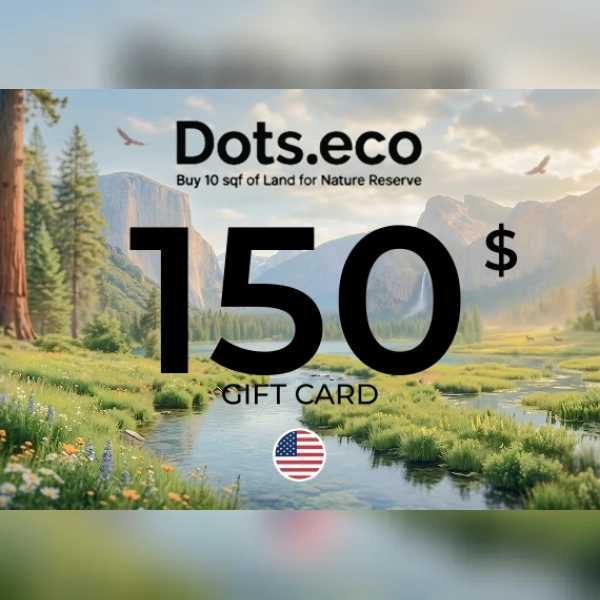 Dots.eco - Buy 10 sqf of Land for Nature reserve Gift Card 150 USD Key - UNITED STATES