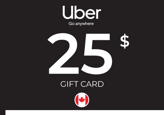 Uber Gift Card 25 CAD Uber Gift Card 25 CAD
