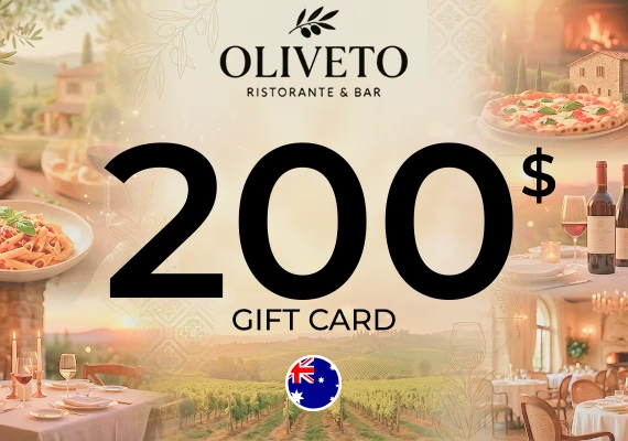 Oliveto Ristorante & Bar Gift Card 200 AUD