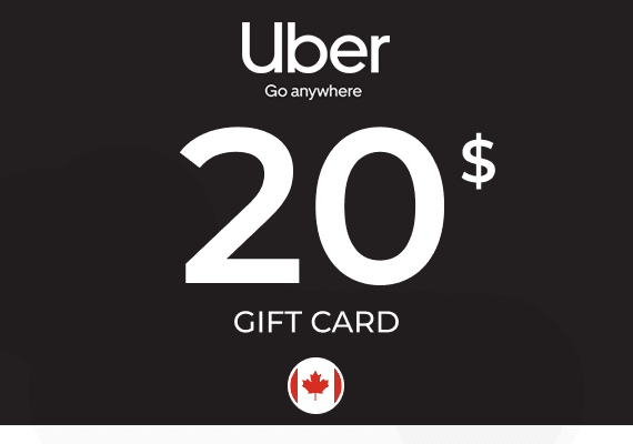 Uber Rides Gift Card 20 CAD