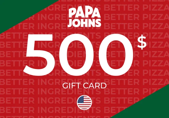 Papa Johns Gift Card 500 USD