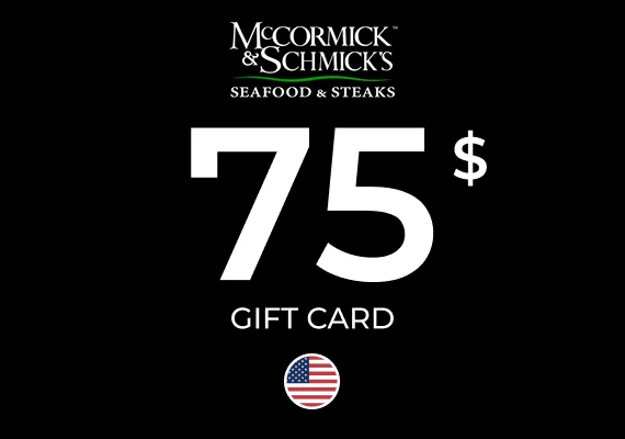 McCormick & Schmick's Gift Card 75 USD