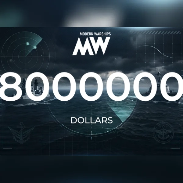 Modern Warships - 8000000 Dollars Direct Top-Up - GLOBAL