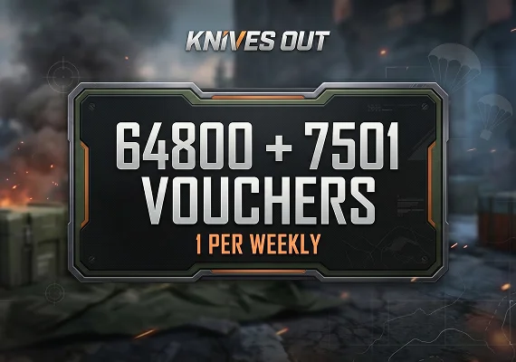 Knives Out - 64800 + 7501 Vouchers / 1 Per Weekly