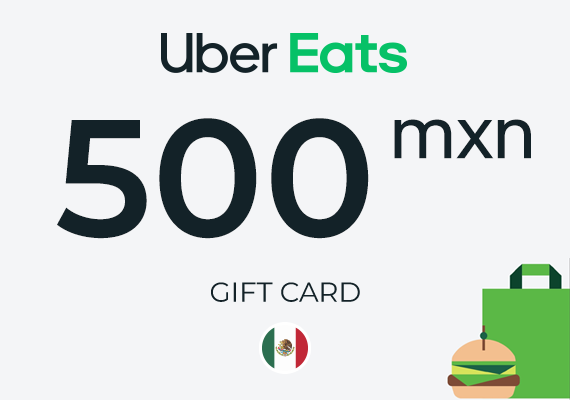 Uber Eats Gift Card 500 MXN Uber Eats Gift Card 500 MXN
