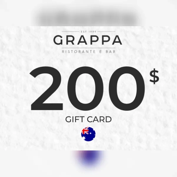 Grappa Ristorante & Bar Gift Card 200 AUD Key - AUSTRALIA