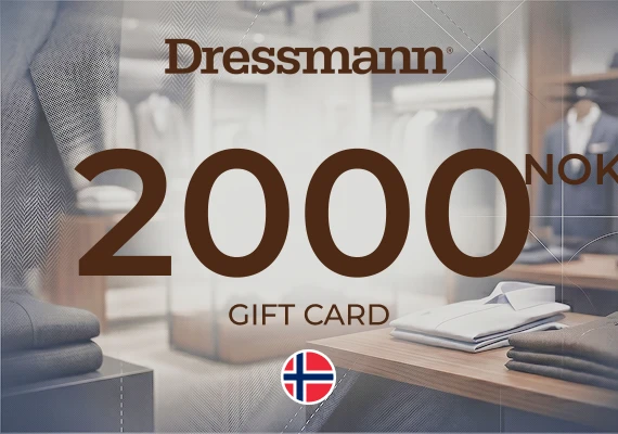 Dressmann Gift Card 2000 NOK