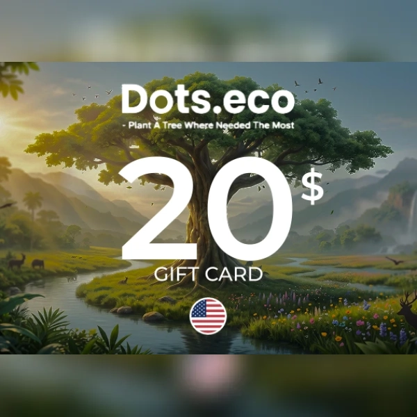 Dots.eco - Plant a tree where needed the most Gift Card 20 USD Key - UNITED STATES