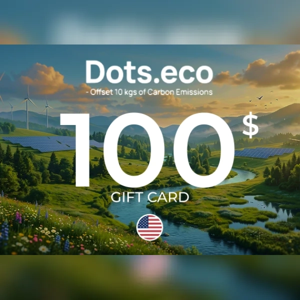 Dots.eco - Offset 10 kgs of CARBON EMISSIONS Gift Card 100 USD Key - UNITED STATES