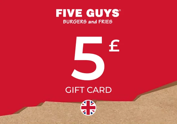 Five Guys Gift Card 5 GBP