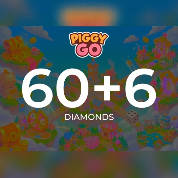 Piggy GO - 60 + 6 Diamonds Direct Top-Up - GLOBAL