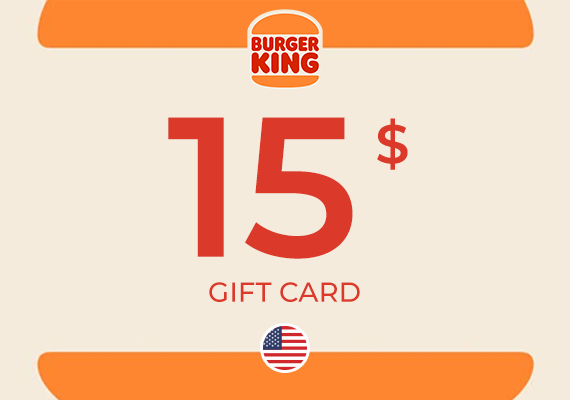 Burger King Gift Card 15 USD
