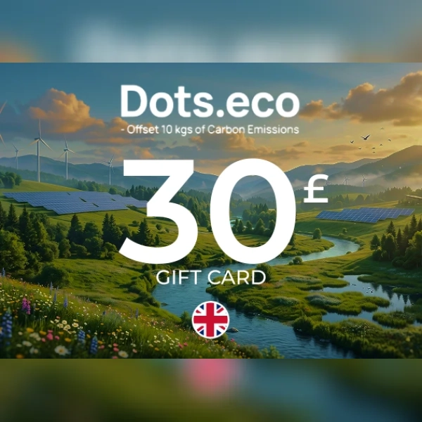 Dots.eco - Offset 10 kgs of CARBON EMISSIONS Gift Card 30 GBP Key - UNITED KINGDOM