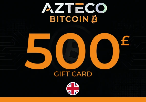 Azteco Bitcoin Voucher - Lightning Gift Card 500 GBP