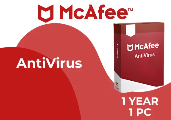 McAfee AntiVirus Key (1 Year / 1 PC) - GLOBAL McAfee AntiVirus Key (1 Year / 1 PC) - GLOBAL