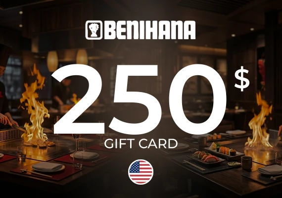 Benihana Gift Card 250 USD