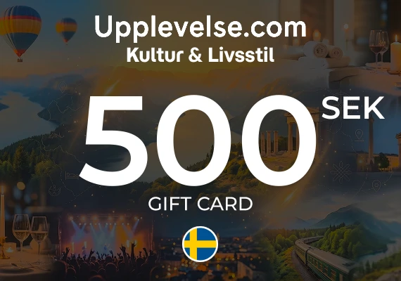 Kultur & Livsstil - Upplevelse.com Gift Card 500 SEK